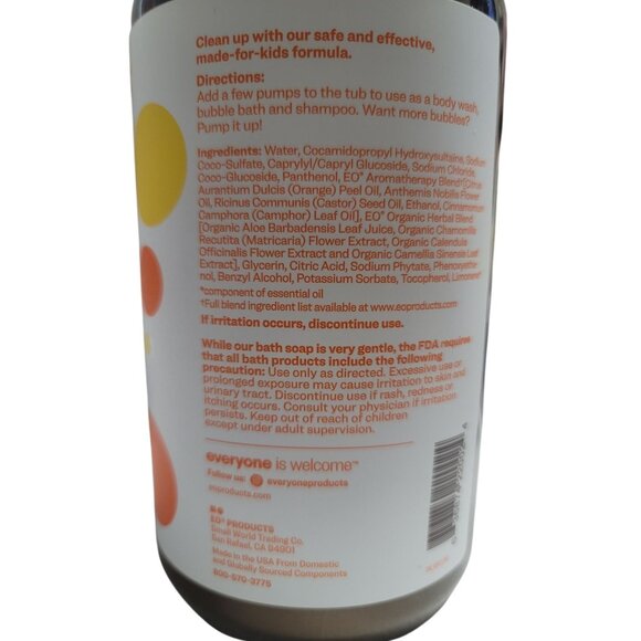 2 Pk with pumps Everyone 3-in-1 Kids Soap Body Wash Bubble Bath Shampoo 32 Ounce - Picture 3 of 5